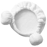 SOLUSTRE Hair Drying Towel Wrap with Heart Pattern Cotton Terry Cloth Absorbent Bath Hair Hat