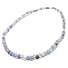XXL Pale Pastels Faceted Glass Bead Anklet on Elastic, Handmade Pink Lilac White Blue Design : Plus Size Extra Large 13 inches, 4mm Beads in Pretty Summer Colours, Wide Fit Ankle
