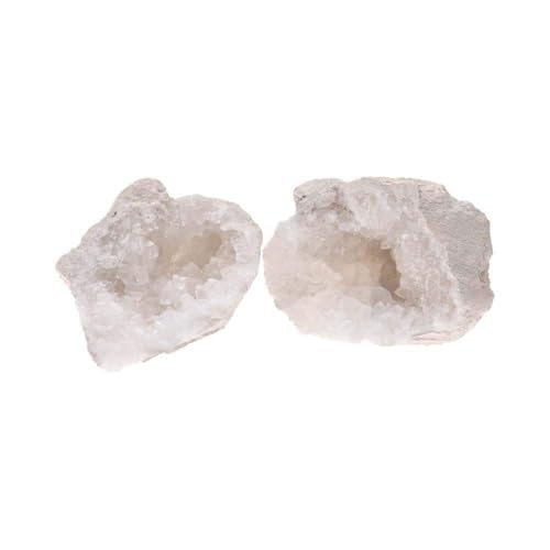 Geodas de Cuarzo Blanco Mini Seccionada Minerales y Cristales, Belleza energética, Meditacion, Amuletos Espirituales