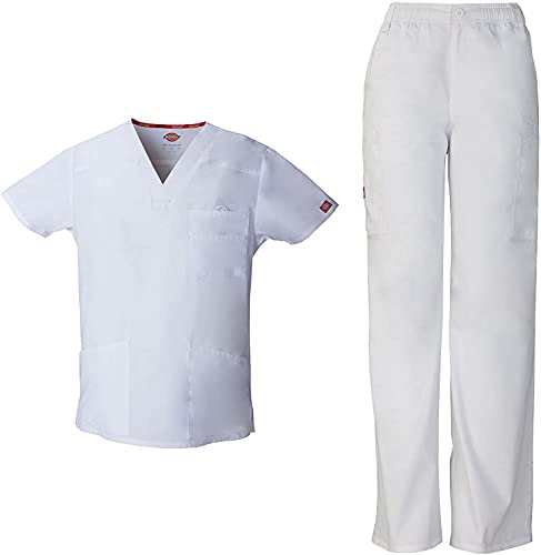 Gommage Dickies homme col en V pour éviter l'inconfort des uniformes