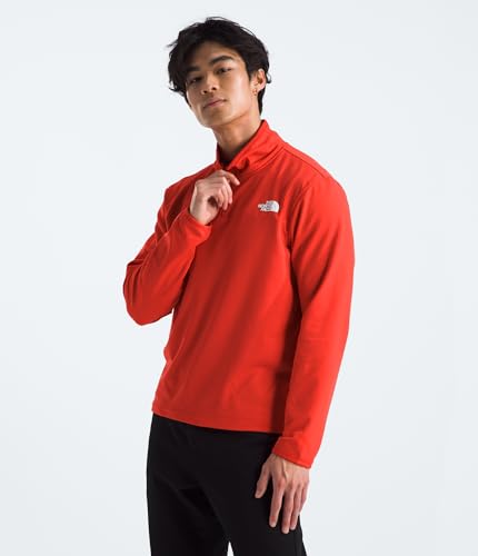 Image of THE NORTH FACE mens Cedar Trail Grid Fleece Quarter Zip Jacket | Cold Weather Top With Durable, Reinforced Bindings