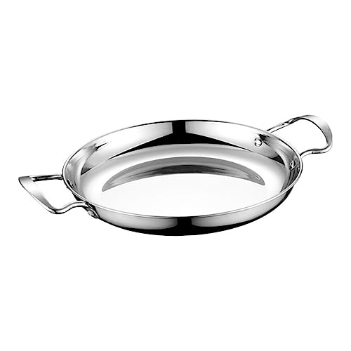 GALPADA Ollas De Acero Inoxidable Platos Para Sopa Sartenes Cacerolas Platos Portátiles Cocina Al Vapor Transparentes Para Servir Freír Rápidamente Cocinar A Lento Horno