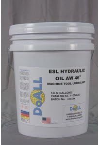 Part NO. RAM41004645 DoALL ESL Hydraulic Oil AW 46, 5 Gallon