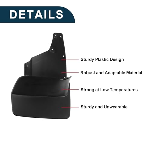 Image of Mud Flaps Splash Guards for Toyota Land Cruiser LC100 1998-2007 Front & Rear Mud Guards W /Mount Accessories