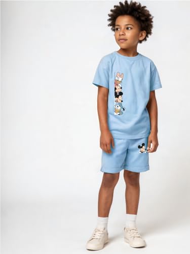 Image of minicult kids Kids Cotton Shorts and Matching Tshirt Coord clothing set with Cute Prints Clothing Set (200gsm Cotton Fabric)(pack of 2)