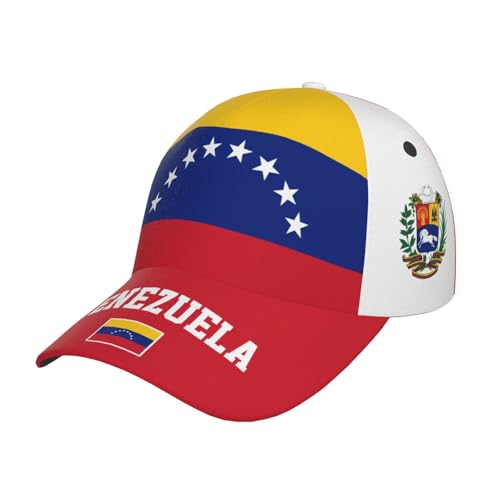 Venezuelan Flag Baseball Cap for Men Women Adjustable Trucker Hat Sun Protection Visor Caps Outdoor Sports Travel Dad Cap Venezuela Patriotic Hat