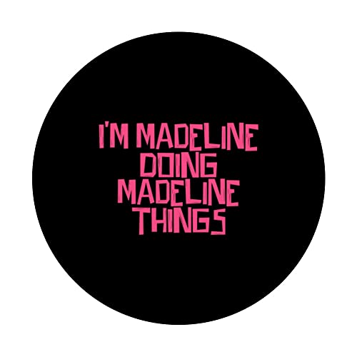 I'm Madeline doing Madeline things PopSockets Swappable PopGrip, Black - Image 3