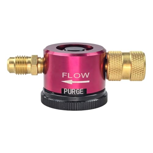 Nitrogen Purge Regulator Tool, Brass 1/4 Inch Connector Nitrogen Gas Regulator Brazing Tool for Air Conditioning