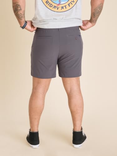 Image of Chubbies Everywear Men's Shorts - Mens Shorts Casual 6in Inseam, Elastic Waist, Water-Resistant, Zipper Pocket