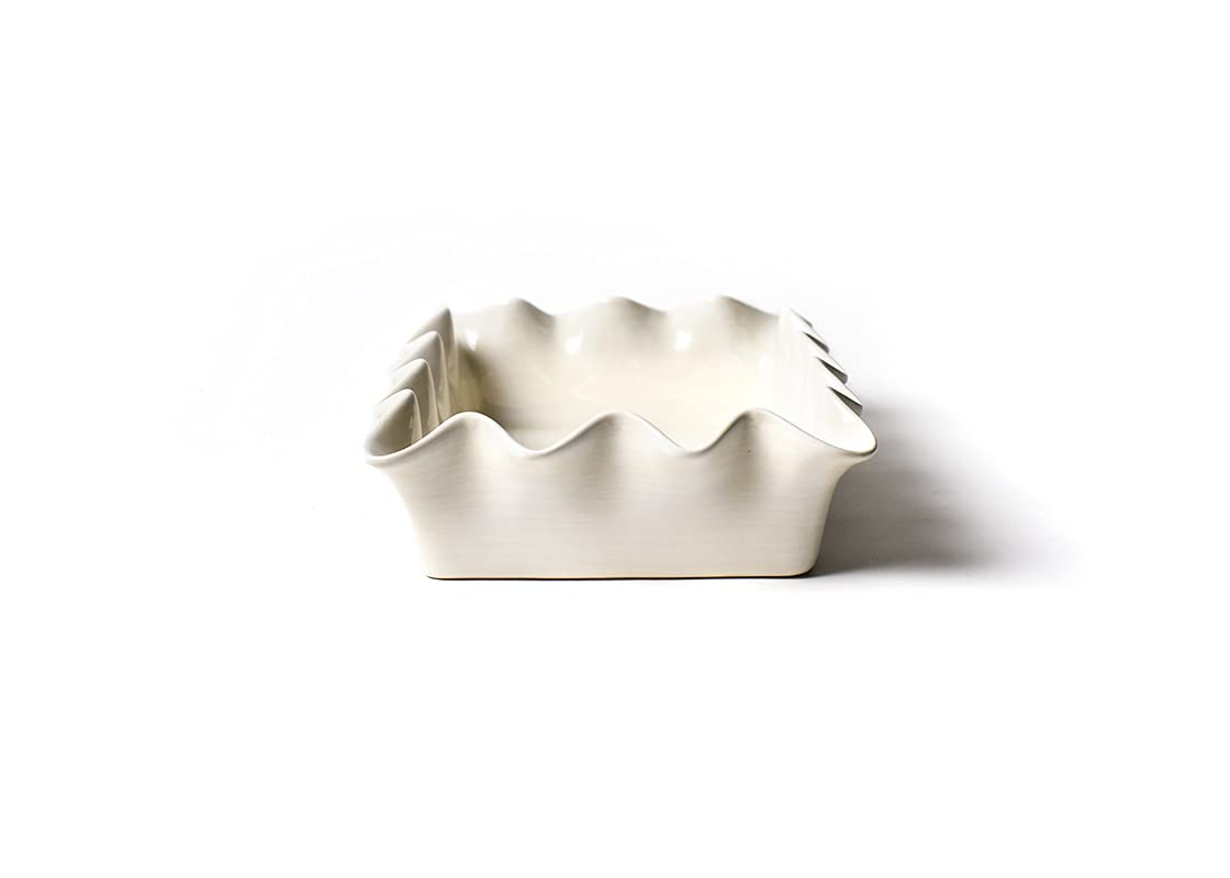 Signature White Ruffle 13in Casserole Dish