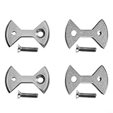 Für SpeedPlay Fahrrad Pedalplatte Bogen Set von 4 mit Schrauben, Ultraleichte Legierungsteile (Titan)