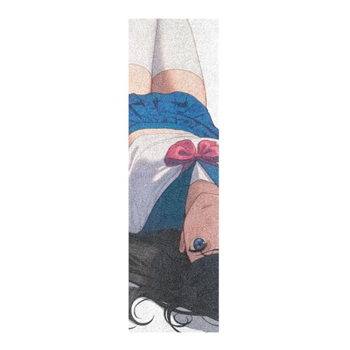 EtherSpher Cinta de agarre decorativa para monopatín, diseño de anime, para estudiantes, niñas, patinetas, 83 x 22,8 cm