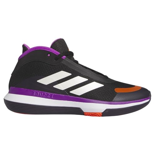 adidas Unisex Bounce Legends Low Trainers Basketball-Schuhe, core Black/Purple Burst/Aurora Black, 43 1/3 EU