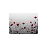 [Décoration murale avec impression botanique] : la peinture murale présente une scène vivante et enchanteresse de diverses plantes naturelles et de fleurs vertes. Cela ressemble à un jardin, avec de la verdure et des fleurs en fleurs partout où les plantes vertes sont représentées avec des détails méticuleux, leurs feuilles et leurs tiges semblent si réelles