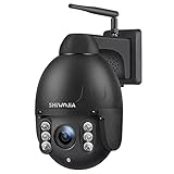 Caméra PTZ de sécurité vidéo HD de 8 mégapixels : la résolution de la caméra WiFi PTZ SHIWOJIA est de 3840 x 2160, vous pouvez contrôler le panoramique horizontal à 355° et la verticale à 90° et l'inclinaison à distance via l'application du téléphone (il suffit de glisser votre doigt sur l'écran du téléphone), profitez d'une plus large gamme de vision et d'une visualisation claire de chaque coin de votre maison. L'objectif est autofocus de 3,6 mm, zoom numérique 4x. Fonction entrée/sortie vous permet Obtenez plus de détails, sans altération de l'image, ce qui offre une protection complète pour la sécurité de votre maison. 