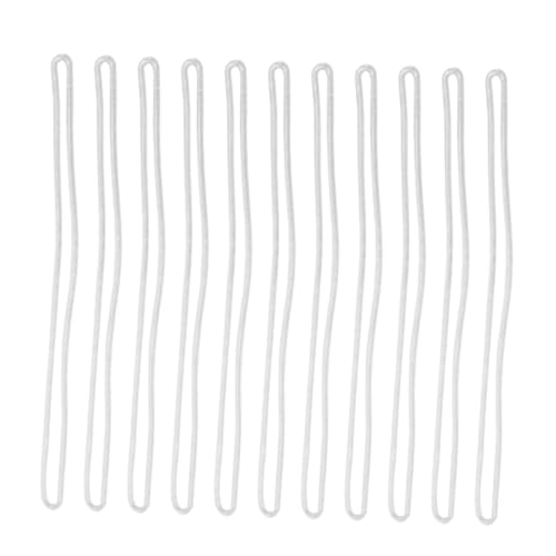 Cordons porte-badges en PVC transparent solide lot de 200 lanières légères