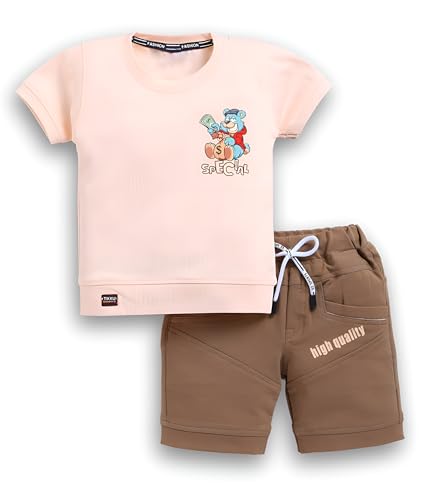 Image of Tonyport Boys Printed T-Shirt & Shorts