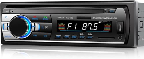 ScifimpJ[I[fBI BluetoothΉ 60W×4 1DIN FMWI USB AUX MP3 MMC WMA Đ 12V ԗpXeI