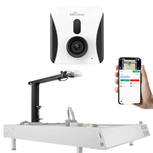 [Monitoraggio visivo di alta qualità] La fotocamera Mintion Lasercam con obiettivo migliorato e fotocamera messa a fuoco manuale, alloggiata nell'alloggiamento laser, migliora la visibilità, che è fondamentale per le regolazioni sottili. Monitora i tuoi progetti in tempo reale con una risoluzione video di 1080P per assicurarti che ogni dettaglio soddisfi le tue esigenze. Tre diverse modalità video time-lapse per creare automaticamente il video: video time-lapse pulito, video time-lapse normale, timer video time-lapse