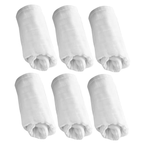 6pcs Soft Cotton Muslin Burp Cloths for Newborns Reusable Washable Diapers Breathable for Boys Durable Comfortable Daily Use