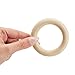 Wooden Rings for Crafts, Macrame, Crochet, Jewelry Making, Natural Unfinished 3 Inch Wood Rings (75mm, 30 Pack)