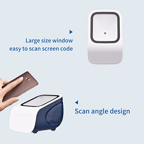 Moniss 1D 2D QR Desktop Leitor de Código de Barras Plataforma Mãos Livres USB Leitor de Código de Ba