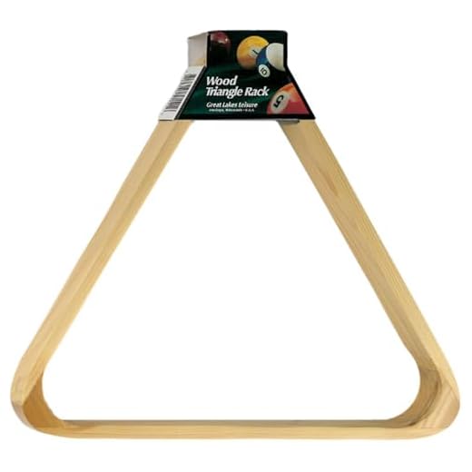Viper Billiard/Pool Table Accessory: 8-Ball Rack, Hardwood Triangle, Holds Standard 2-1/4" Sized Balls