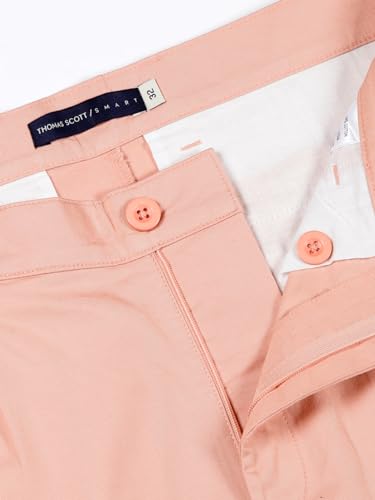 Image of Thomas Scott Men's | Solid | Mid Rise | Light Weight | 100% Cotton | Casual | Chino | Shorts for Men