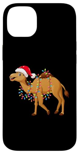 Christmas Lights Camel Wearing Xmas Hat - Funny Camel Lover �X�}�z�P�[�X iPhone 14 Plus �p
