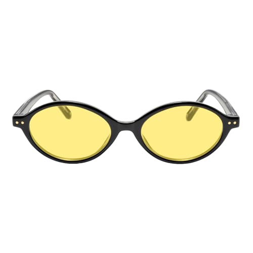 TIJN Olisa Retro Oval Sunglasses for Women Men,Polarized UV Protection Shades,Stylish Frame Sun Glasses,2025 Trendy Sunnies