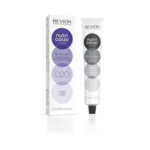 REVLON PROFESSIONAL Nutri Color FILTERS – FASHION FILTERS 020 Lavendel, 100 ml, Farbmaske mit INSTA-PIC-TECHNOLOGY, Tönungsmaske für aufregende Farbergebnisse & intensive Haarnuancen, vegan