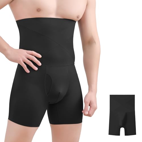 Men's Shapewear Tummy Control Boxer Brief Compression Shorts Waist Slimming Body Shaper Butt Lift Underwear Stretchy
