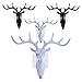 GZhaizhuan, 4 ganci appendiabiti a forma di testa di cervo, extra forti, autoadesivi, per cucina, camera da letto, posteriore, porta del bagno (2 colori)