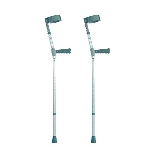 NRS Healthcare Double Adjustable Crutches with PVC Handle - Long - Pair