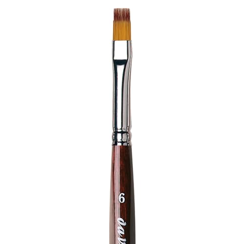 Image of da Vinci Watercolor Series 1381 VarioTip Paint Brush, Flat Synthetic, Size 6 (1381-06)