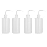 BE-TOOL Lot de 4 flacons de lavage de sécurité, flacons compressibles de 500 ml avec bus...