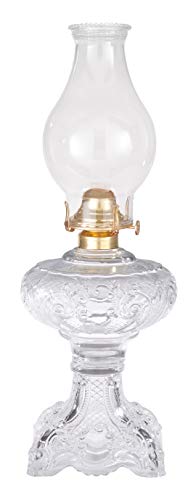 B&P LampÂ® Clear Princess Feather Oil Lamp