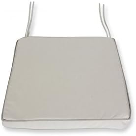 100% Polyester. Machine Washable at 30 °, easy. Outdoor Seat Cushion Ecru