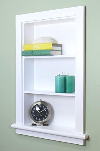 Fox Hollow Furnishings 14x24 Aiden Wall Niche (White w/Plain Back)
