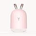 LYYJIAJU Humidificador, humidificador tamaño Mini Conejo, 220 humidificador de Vapor frío, humidificador USB con luz, for el Dormitorio de la Escuela de Ministerio del Interior (Color : White)