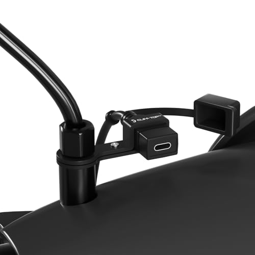 Cliff Top Waterproof Motorcycle USB Charger 18W PD SAE 10mm Mirror Mount