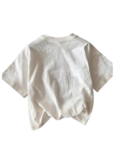 MakeMeChic Girl's Leopard Print Bow Crew Neck Tee Short Sleeve Cute T Shirt Top2