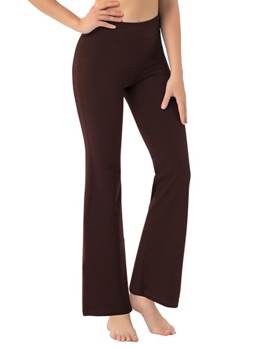 Image of BUBBLELIME 29 inch /31 inch /33 inch /35 inch /37 inch 3 Styles Women's High Waist Bootcut Yoga Pants Basic /Side Pockets Tummy Control Workout Flared