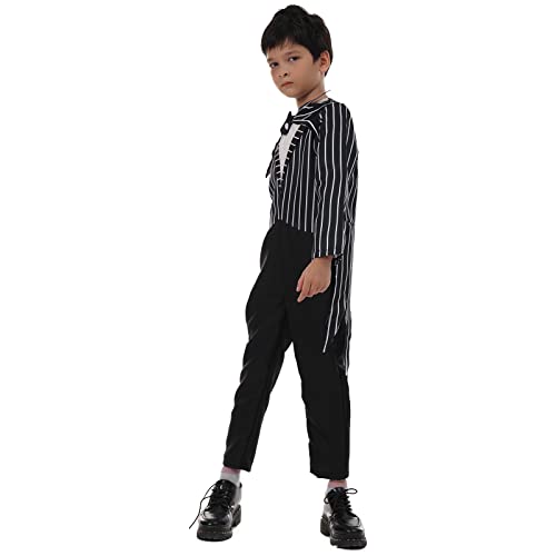 Disfraz Esqueleto para Niños con Mono y Máscara Halloween miniatura 4