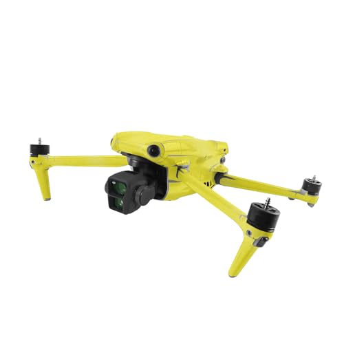 Image of MightySkins Glossy Glitter Skin Compatible with DJI Air 3 - Solid Yellow | Protective, Durable High-Gloss Glitter Finish | Easy to Apply