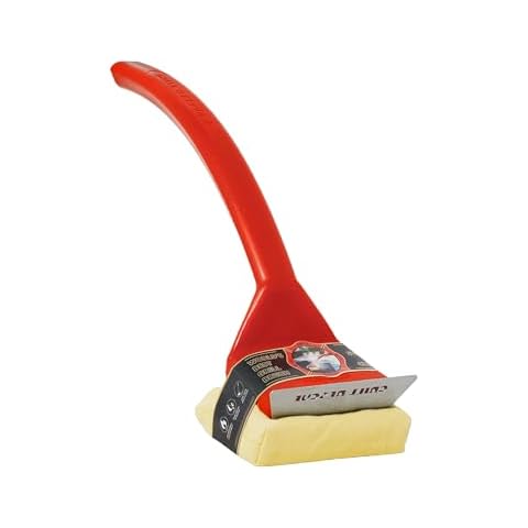 Grill Rescue Griddle Brush –Bristle-Free, Heavy-Duty Griddle Cleaner for Flat Tops & BBQ Griddles | Heat Resistant, Safe for Nonstick Surfaces, Cast Iron & Stainless Steel (Griddle brush with scraper) Cover