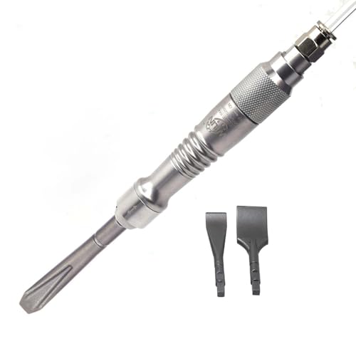 Micro Air Chisel Pneumatic Deflasking Chisel for Carving Gypsum Castings Dentures 2 Flat Chisels