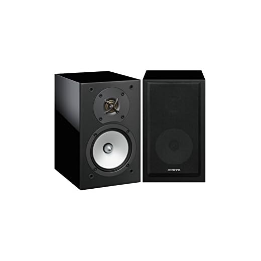 Onkyo D-175B tvåvägs-basreflexhögtalare (120 watt, detaljrikt ljud med kraftfull bas vid 65 Hz till 100 kHz frekvensområde, för hemmabio, Hi-Fi-anläggning, vardagsrum) svart