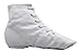 NLeahershoe Lace-up Canvas Dance Shoes Flat Jazz Boots for Practice, Suitable for Both Men and Women (8 US Women, White)