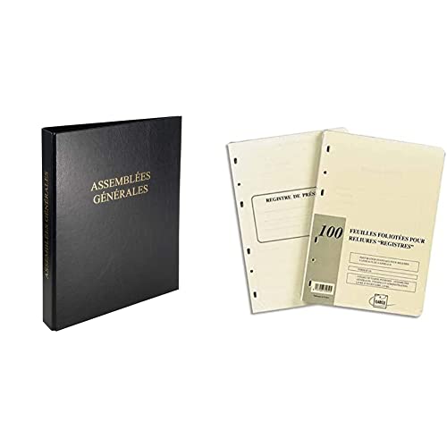 Classeur juridique Exacompta Assemblées Générales avec 100 feuilles foliotées